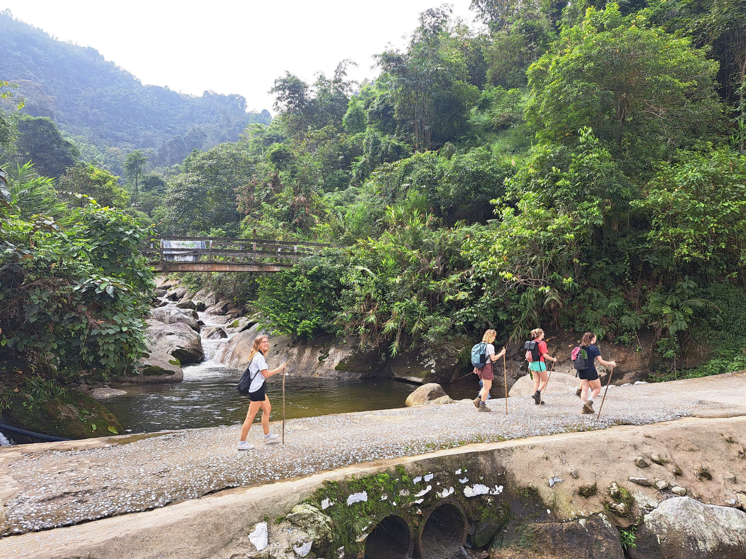 Khuoi My – Lung Vai- Na Mau – Xa Phin- Hươu waterfall- Nam Te Trekking tour 2 days 1 night
