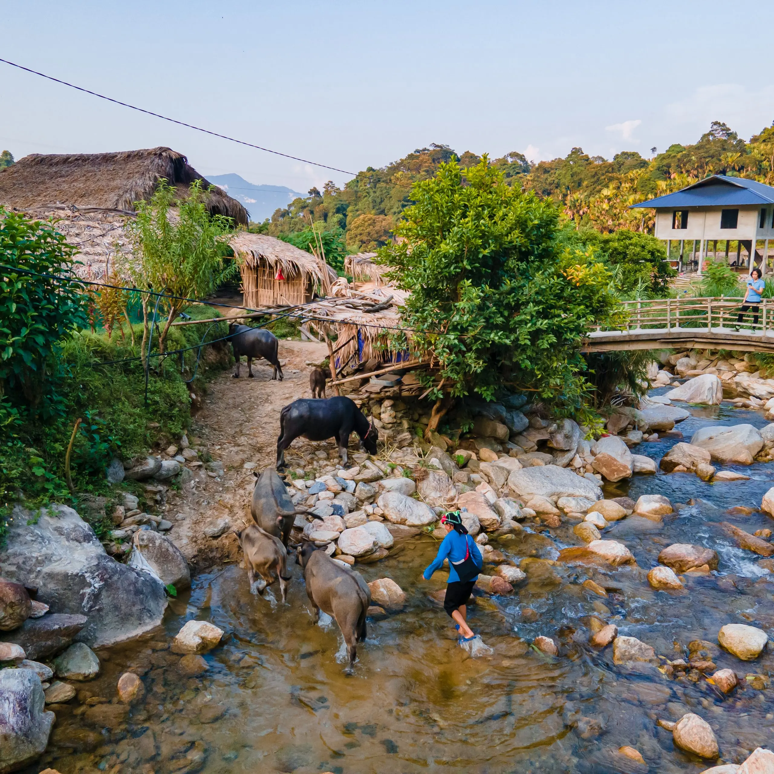 Khuoi My – Lung Vai- Na Mau – Xa Phin- Hươu waterfall- Nam Te Trekking tour 2 days 1 night